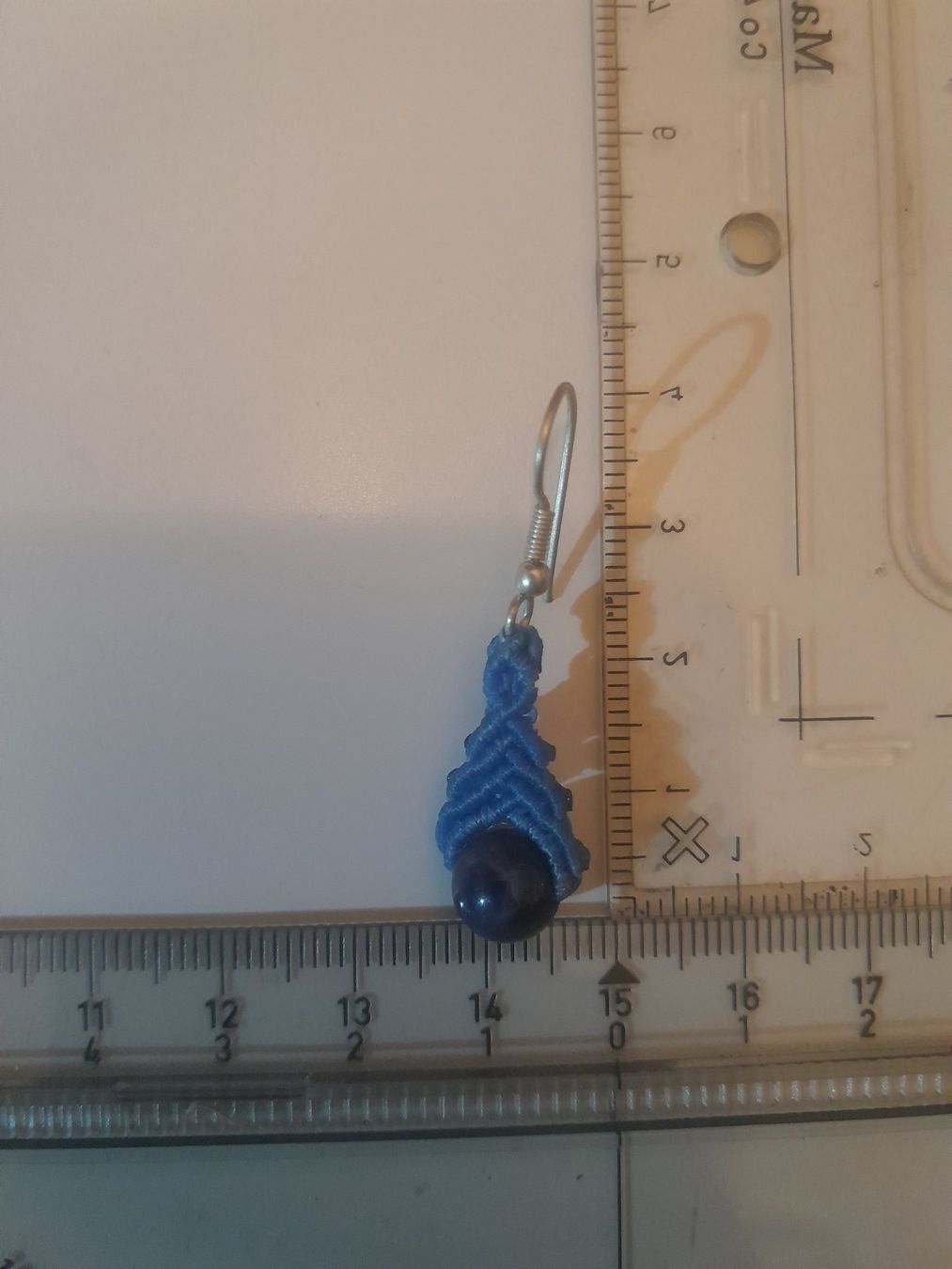 Ohrringe & -stecker: Makramee Ohrringe mit Sodalith --> Frühlingsaktion <-- – Neu (gemäss Beschreibung) aus Pfäffikon ZH von Emporos_42 1