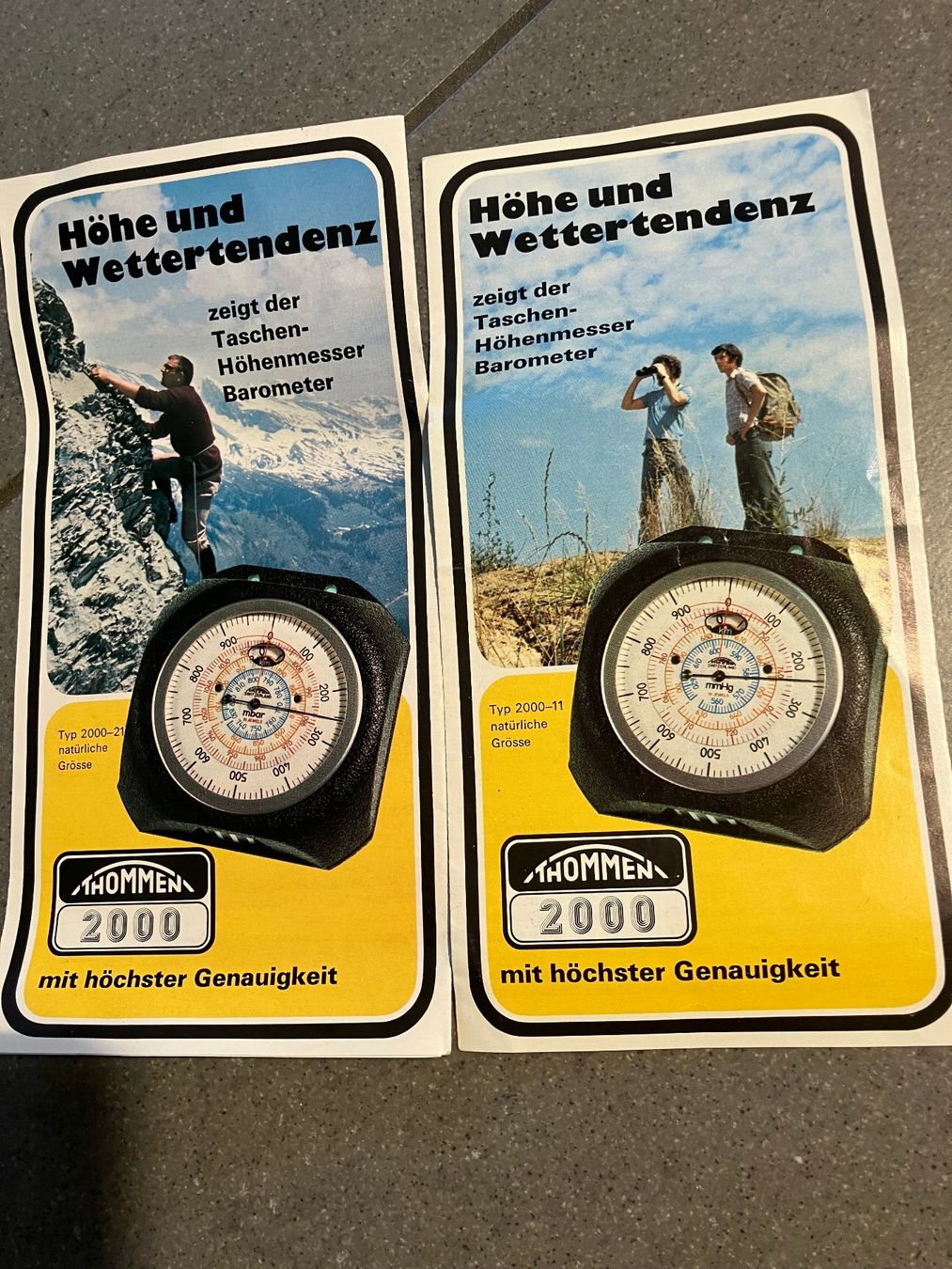 Revue Thommen Misurare: Thommen Taschenhöhenmesser Barometer 5000 Meter – Nuovo (secondo la descrizione) da Winznau venduto da gugi2009 3