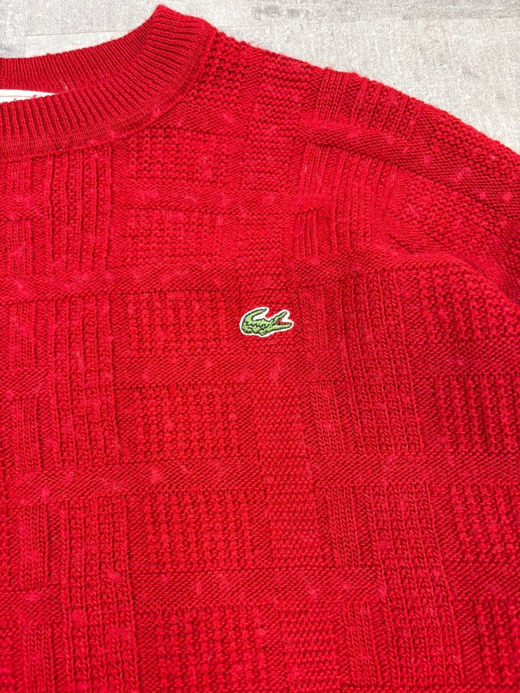 Lacoste Maglioni & Felpe: Lacoste Sweater Rot - Grösse L – Nuovo (secondo la descrizione) da Werdenberg venduto da hase.vintage 1