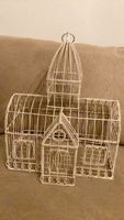 Vintage Vogelkäfig Metall weiss gebraucht USA