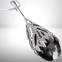 💎💧 Dein schicker Wassertropfen-Zirkon-Anhänger 🖤💫