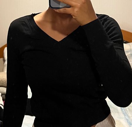 Pullover, V-Ausschnitt, Grösse S