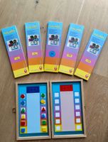 FLOCARDS Kontrollbox Holz, 5 Kartenset ab 4-5 Jahren, NP 120