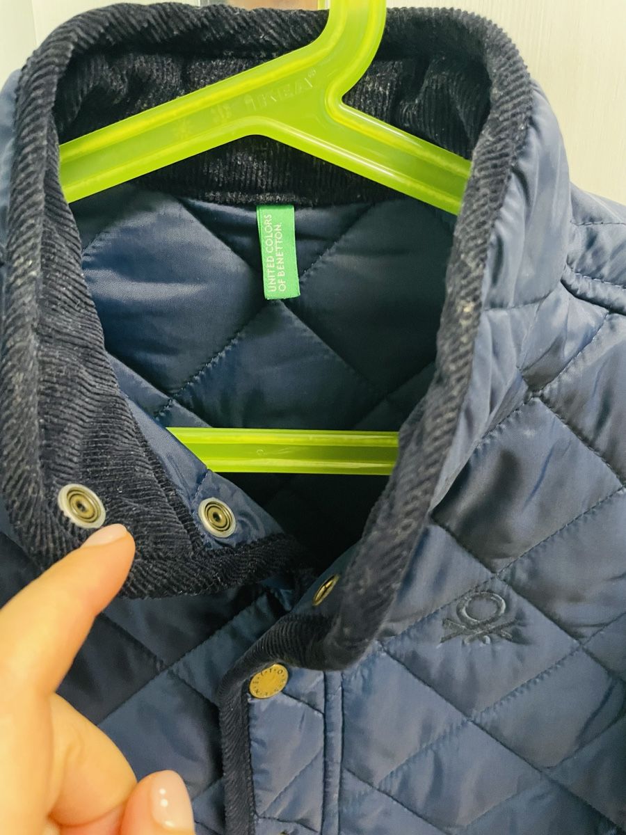 Benetton Jacken & Mäntel: Benetton Kids Boys Blue Quilted Jacket 110 – Neu (gemäss Beschreibung) aus Goldau von machdam 1