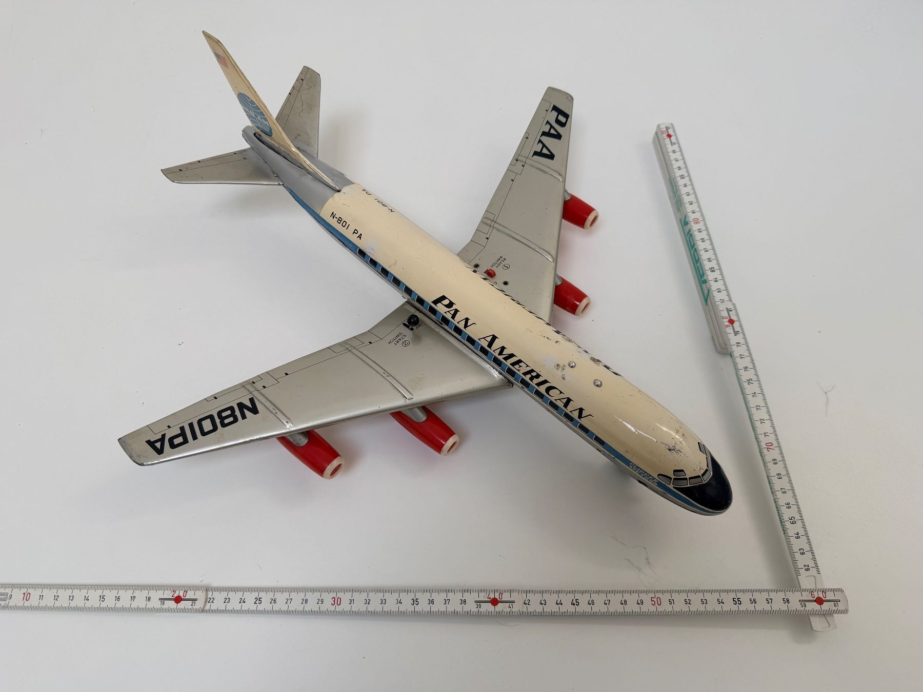 Giocattoli: Blechflugzeug DC-8 PanAmerican antik – Usato da Wettingen venduto da jo_walters