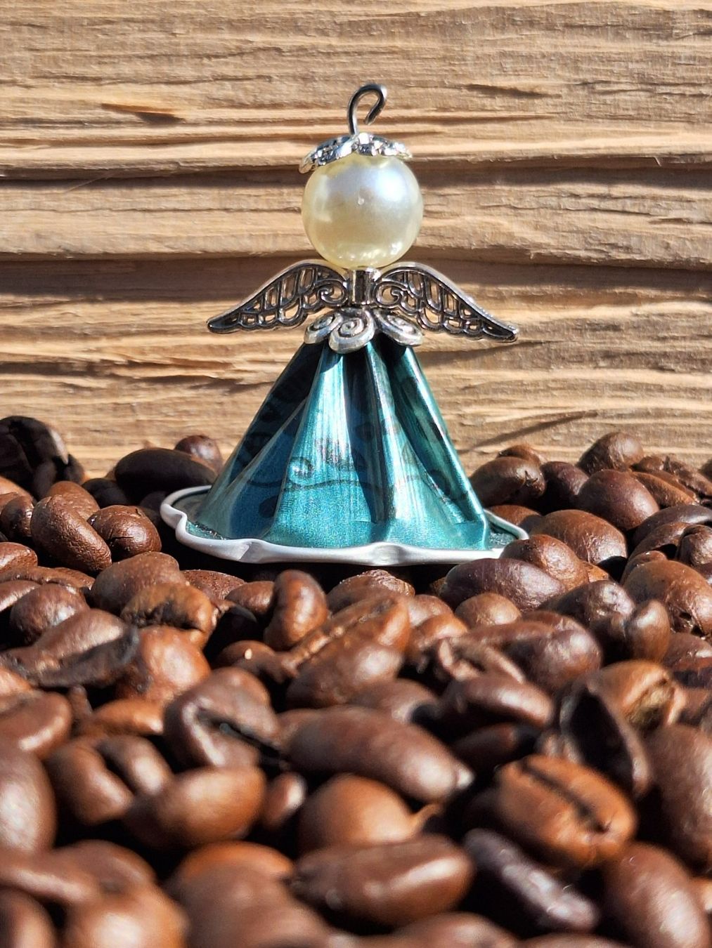 Tutte le decorazioni: Engel Grün aus Kaffeekapsel – Nuovo (secondo la descrizione) da Bassersdorf venduto da ReCapsuleDesign