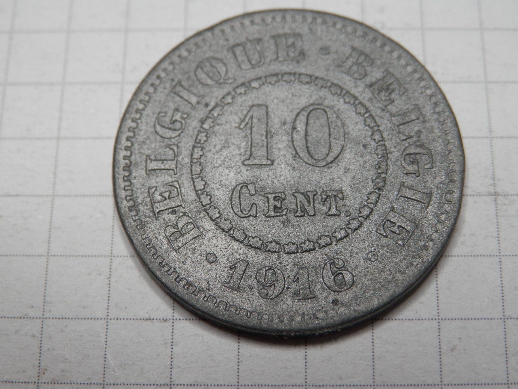 Tutti le monete: Belgien 10 Centimes, 1916 – Usato da Weiach venduto da weiach81
