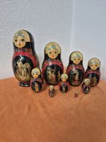 Handbemalte, russische Matroschka, 9-teilig, Vintage!