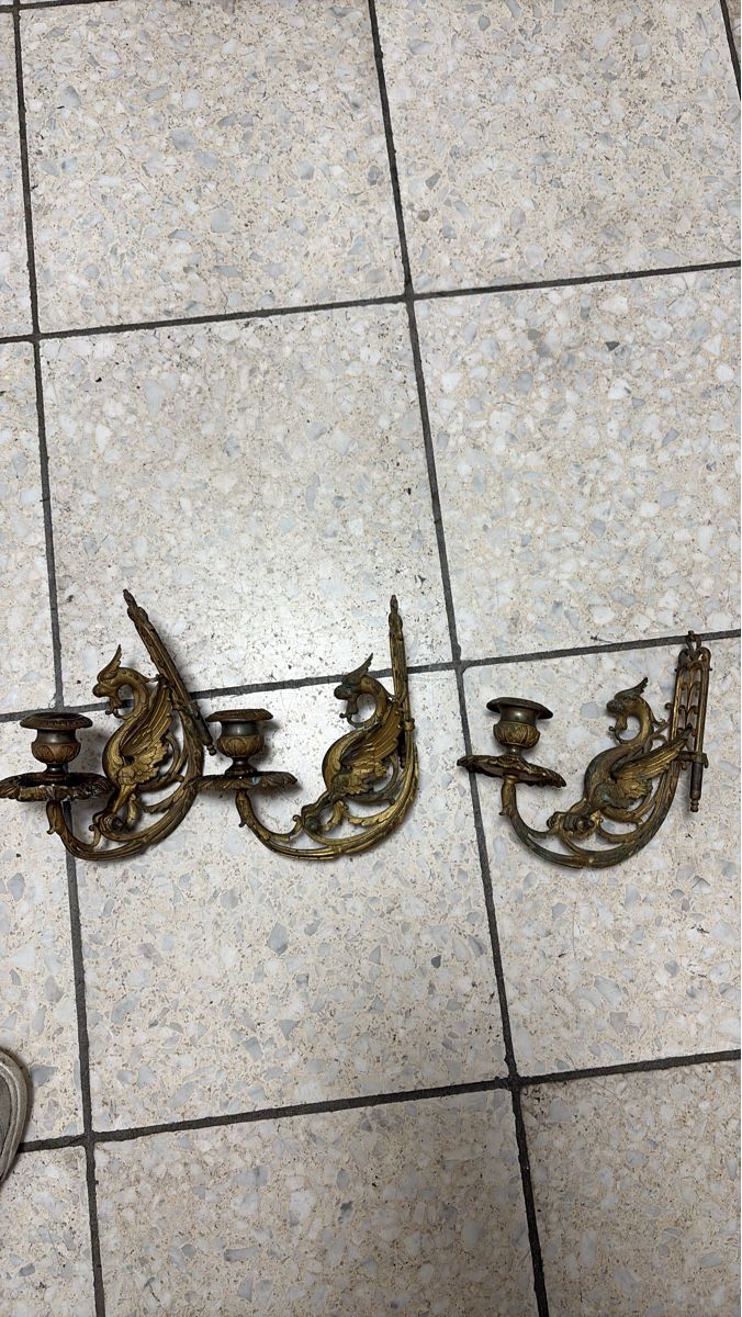 Bougeoirs: Wandkerzenhalter 3er Set Messing Adler – D'occasion à Zürich par Nonas1996
