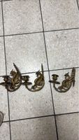 Wandkerzenhalter 3er Set Messing Adler