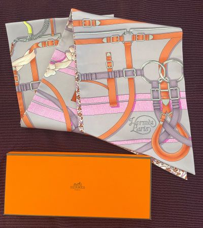 Hermès Maxi-Twilly 100% Seide