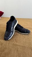 Massimo Dutti Herren Sneaker aus Leder, Gr. 45, dunkelblau