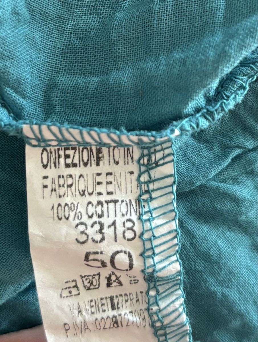 Robes: Kleid Petrol Grösse 36 Baumwolle mit Spitze – D'occasion à Salenstein par Silly...0 8