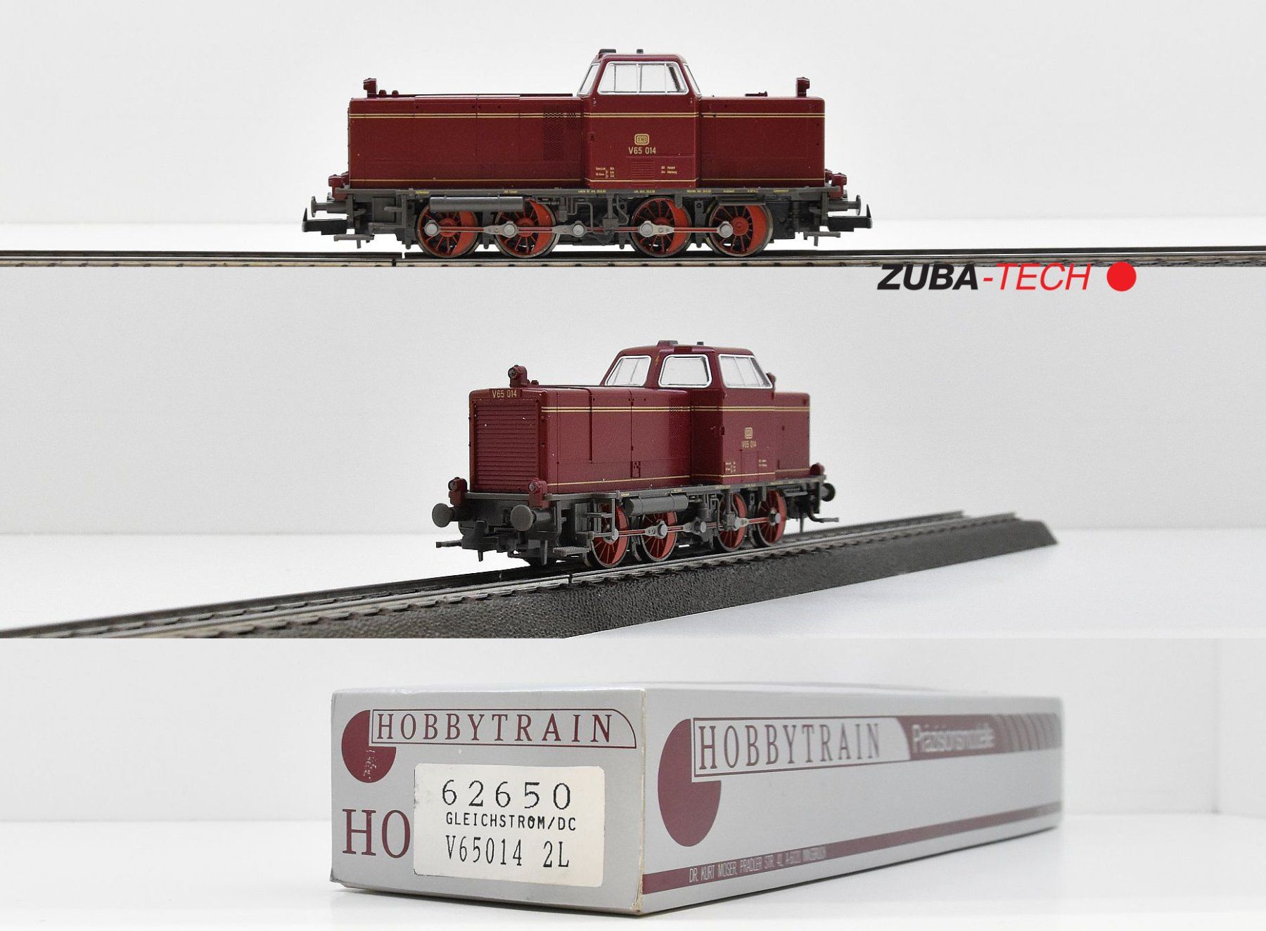 Hobbytrain 62650 Rangierlok V65 DB H0 GS Analog mit OVP (Gebraucht) in ...