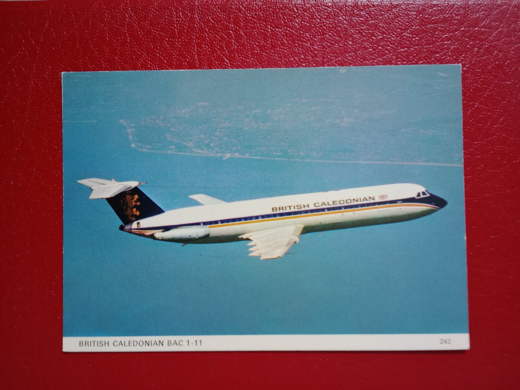 Ansichtskarten: AK Flugzeug Britisch Caledonian BAC 1-11 – Gebraucht aus Küttigen von Melisch1000