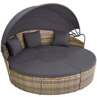Rattan Sonneninsel Lounge Sitzinsel Garten CALENZO