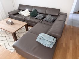 Ecksofa braun Leder gebraucht 300x240 cm