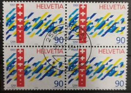 1990 700 Jahre Eidgenossenschaft Viererblock