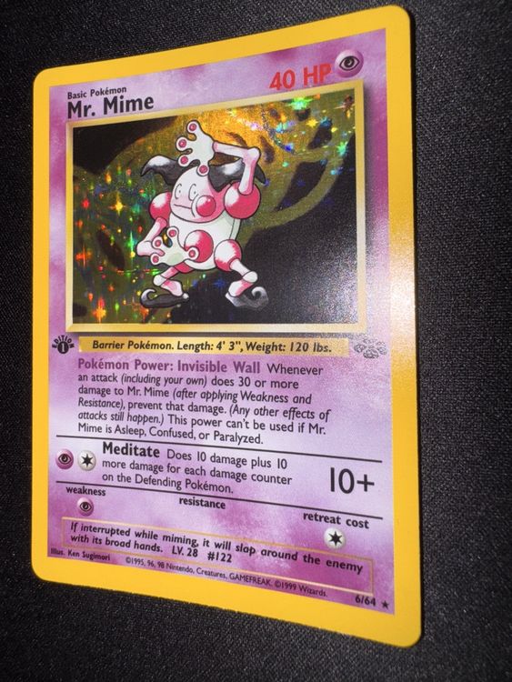 Pokemon Mr. Mime Holo 1.Edition - Jungle - 6/64 - ENG (Gebraucht) in ...