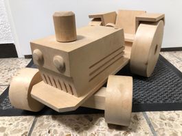 Traktor holz modell deko Spielzeug