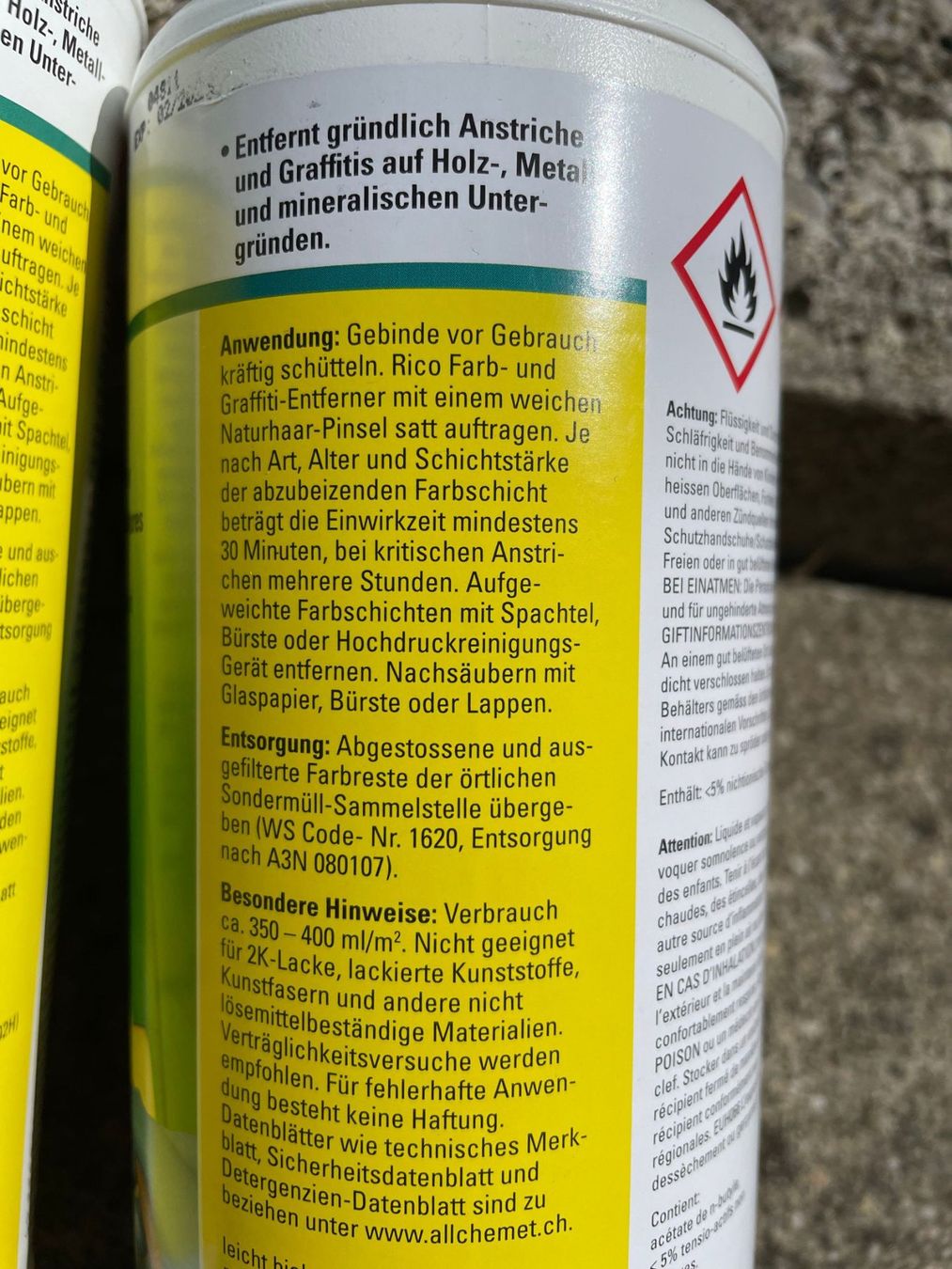 Tutti gli attrezzi: 2 x Farb- und Graffitientferner | Rico – Nuovo e nell'imballaggio originale da Wängi venduto da LiqKojote 1