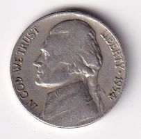 USA 5 cents 1954
