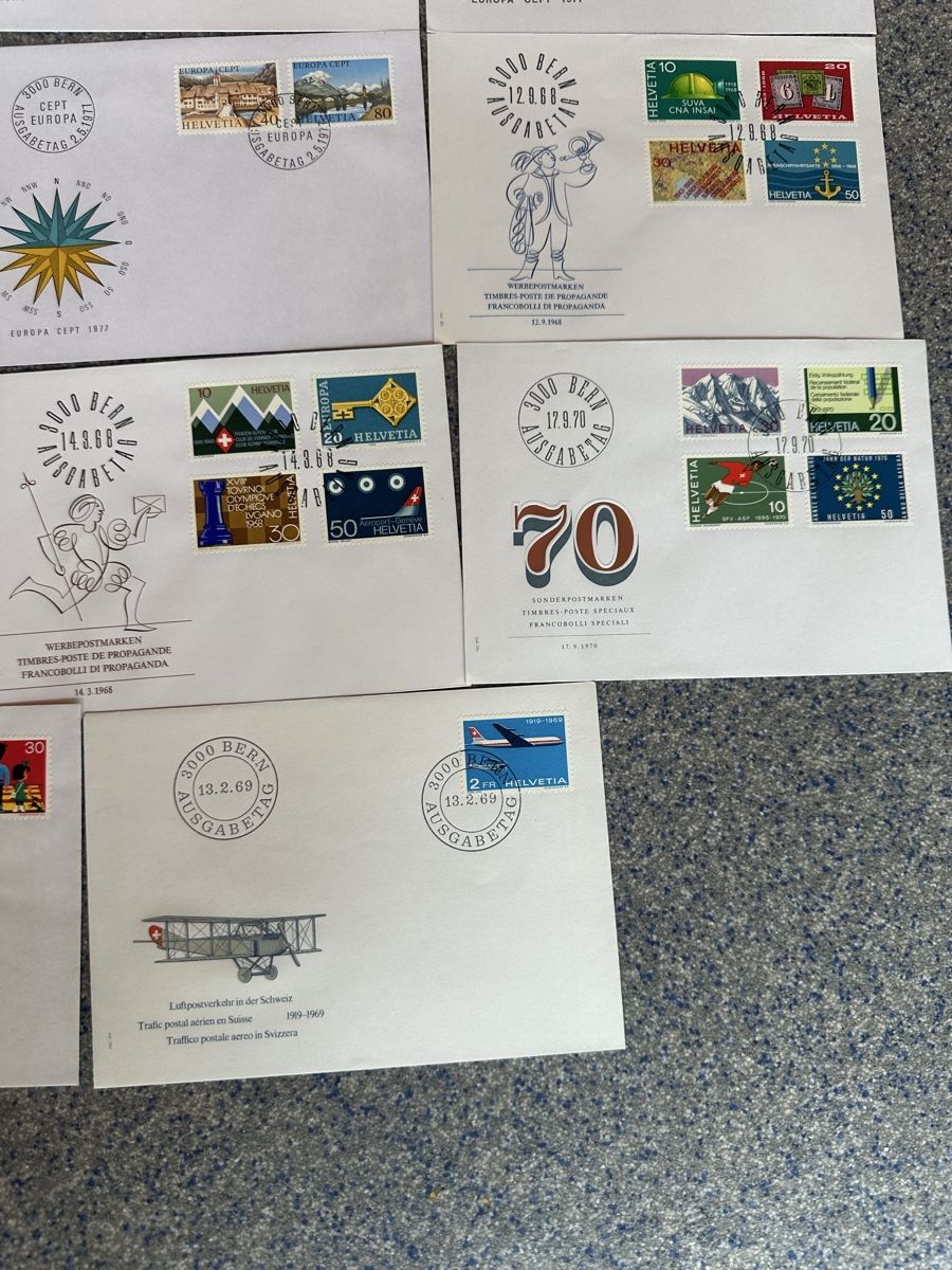 Tutti i francobolli: Schweiz - 29x FDC und Sonderbriefe – Usato da Schmitten / FR venduto da Samsara169 6