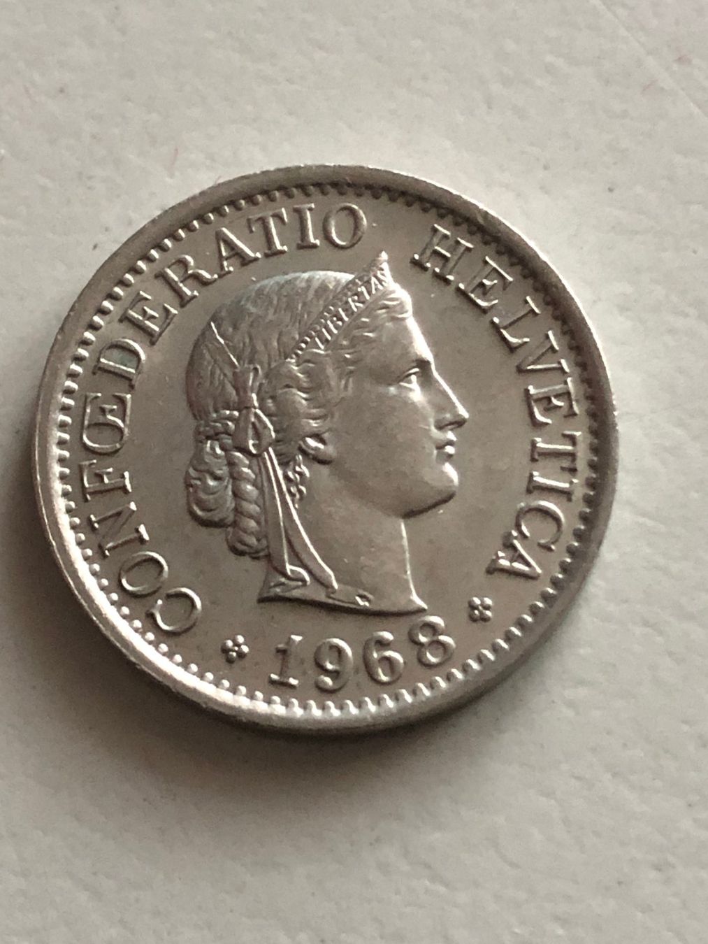 Toutes les monnaies: 10 Rp. 1968 unz. – Neuf (Voir description) à Schötz par Odpa