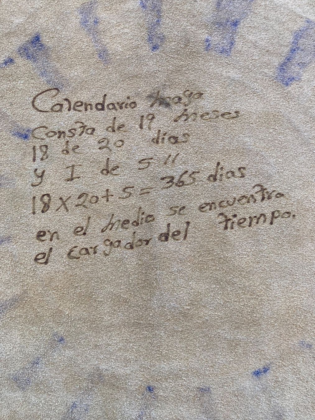 Dipinti: Lederbild Maya Kalender – Nuovo (secondo la descrizione) da Bolligen venduto da abara1 2