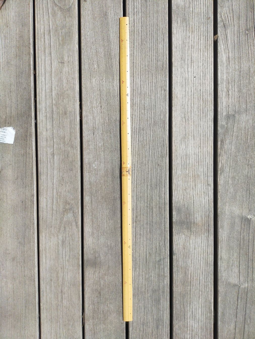 Sonstiges Schreiben & Zeichnen: Holzlineal aus Japan Bambus 70cm – Gebraucht aus Vallamand von japan_antik