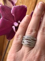 Bague liens de zircons ✨