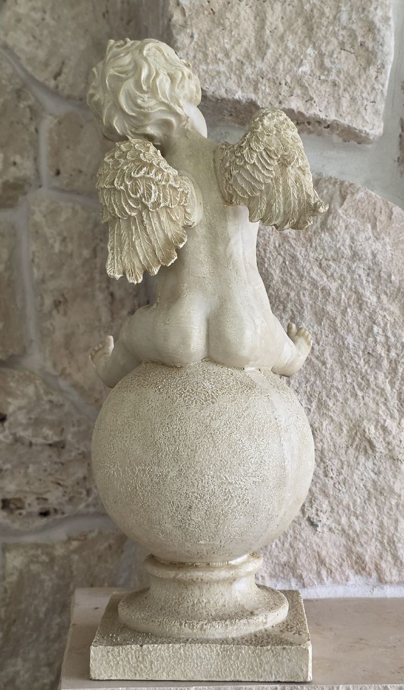 Tutte le decorazioni: Putte-Figur auf Kugel, Deko ,Top Zustand – Nuovo (secondo la descrizione) da Rheinsulz venduto da Gilea 4