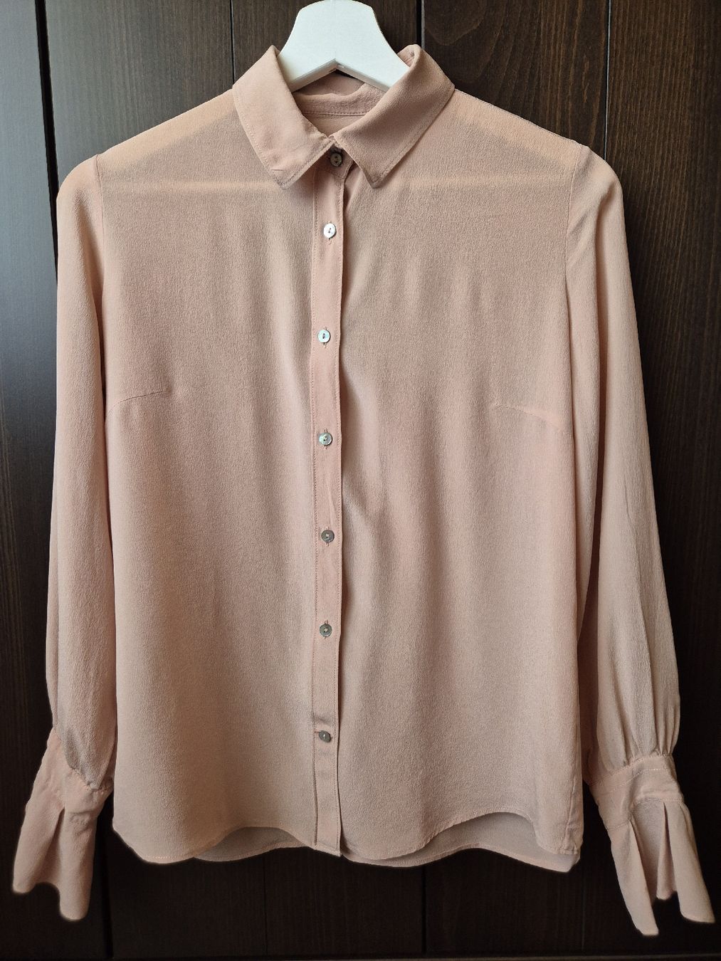 Camicette: Camicetta Snob Seiden-Bluse Langarm Nude-Rosa Gr. S – Usato da Affoltern am Albis venduto da Diana888