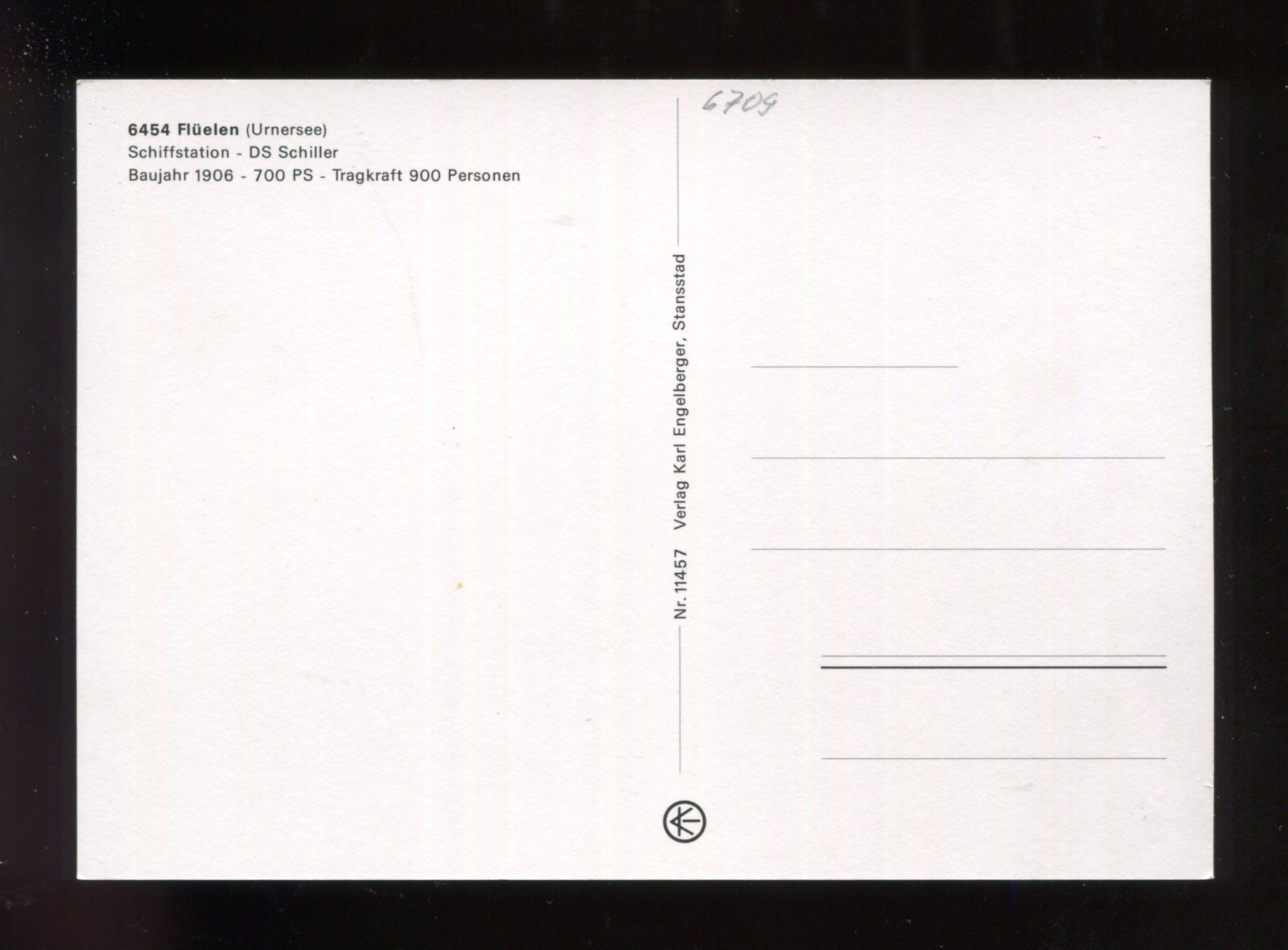 Cartoline postali: Flüelen, Schiffstation, DS Schiller – Usato da Aarau venduto da Elmaar41 1
