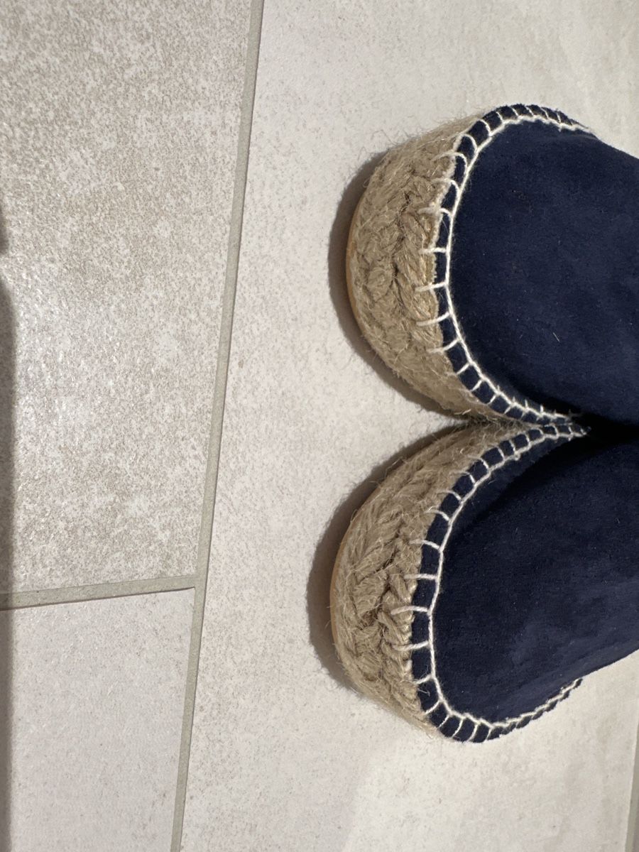 Damenschuhe: Damen Espadrille blau neu – Neu (gemäss Beschreibung) aus Zug von Hehe 4