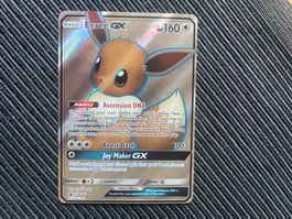 Pokemon Eevee GX Fullart Promo SM242 near Mint Englisch