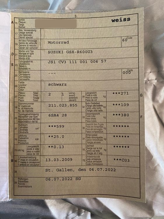 EMagTech Motorrad Bremslichtschalter Vorne 4070011-412 - Kompatibel Mit Suzuki GSX-R 600 & Kawasaki Z1000
