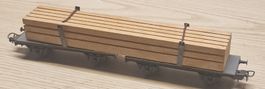 Flachwagen mit Holzladung Liliput H0 