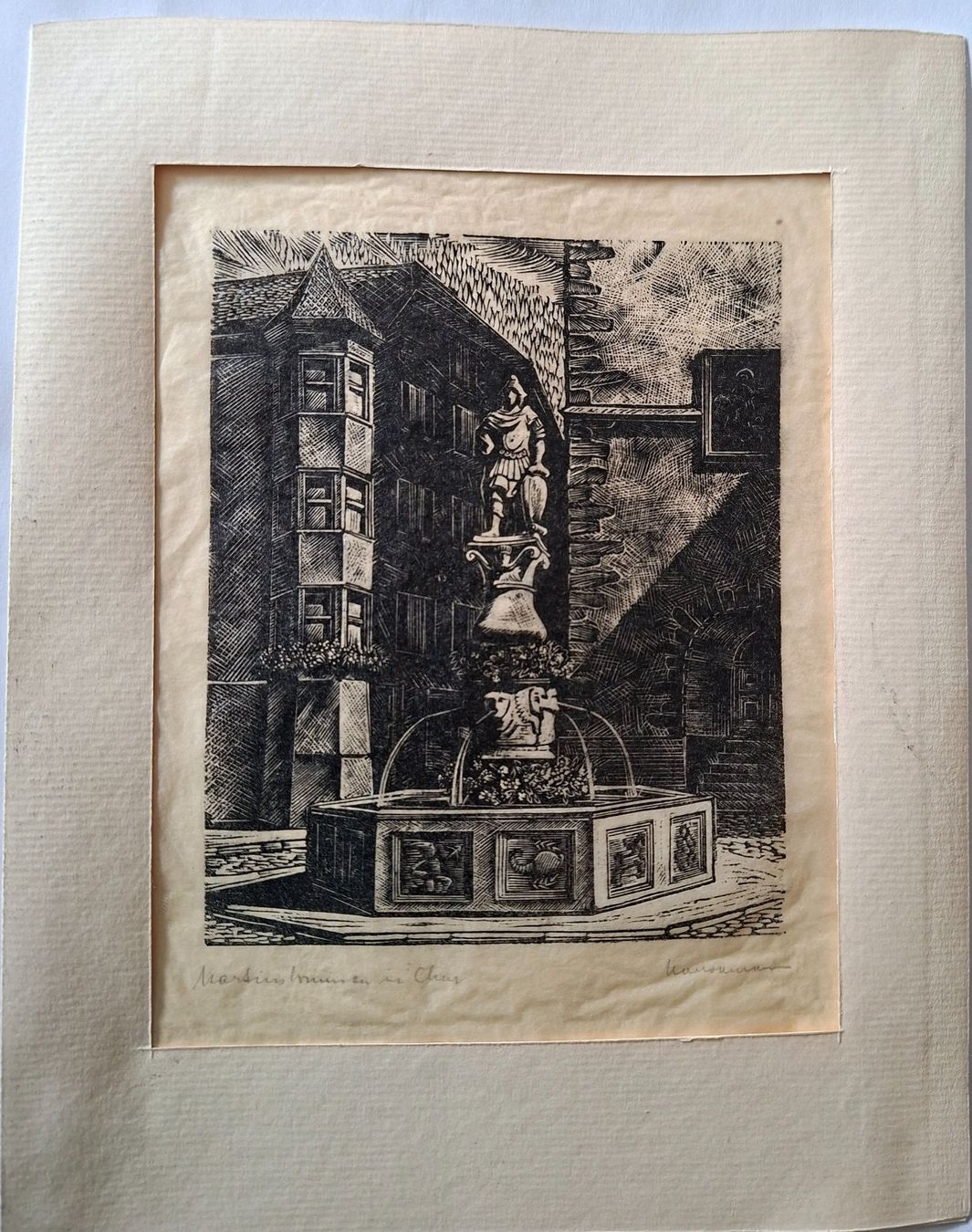Grafica & Litografie: Martinsbrunnen in Chur – Usato da Bern venduto da Griffs_jetzt_zue 1