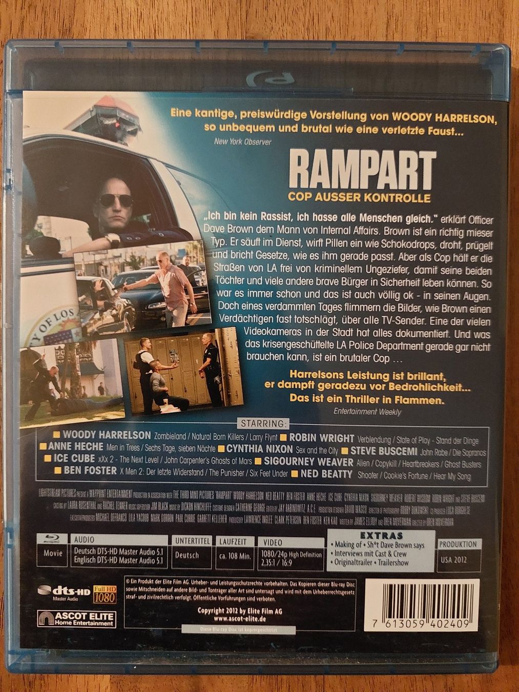 Alle DVDs: Blu Ray - Rampart / Cop ausser Kontrolle – Gebraucht aus Rheinfelden von FilmAuktion 1