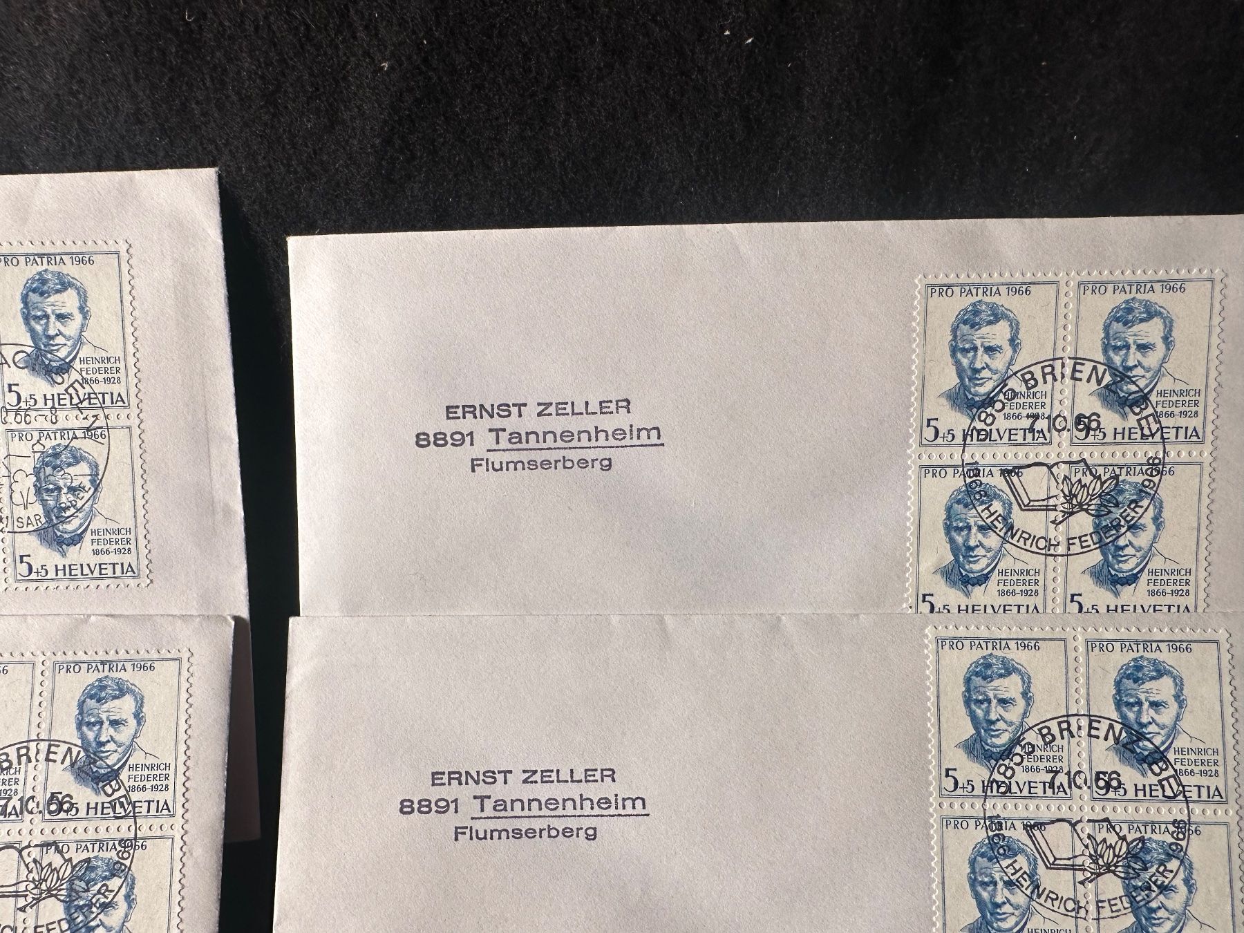 Tutti i francobolli: Pro Patria 1966 Sonderbriefe Stempelsammlung – Usato da Stettfurt venduto da 2442 5