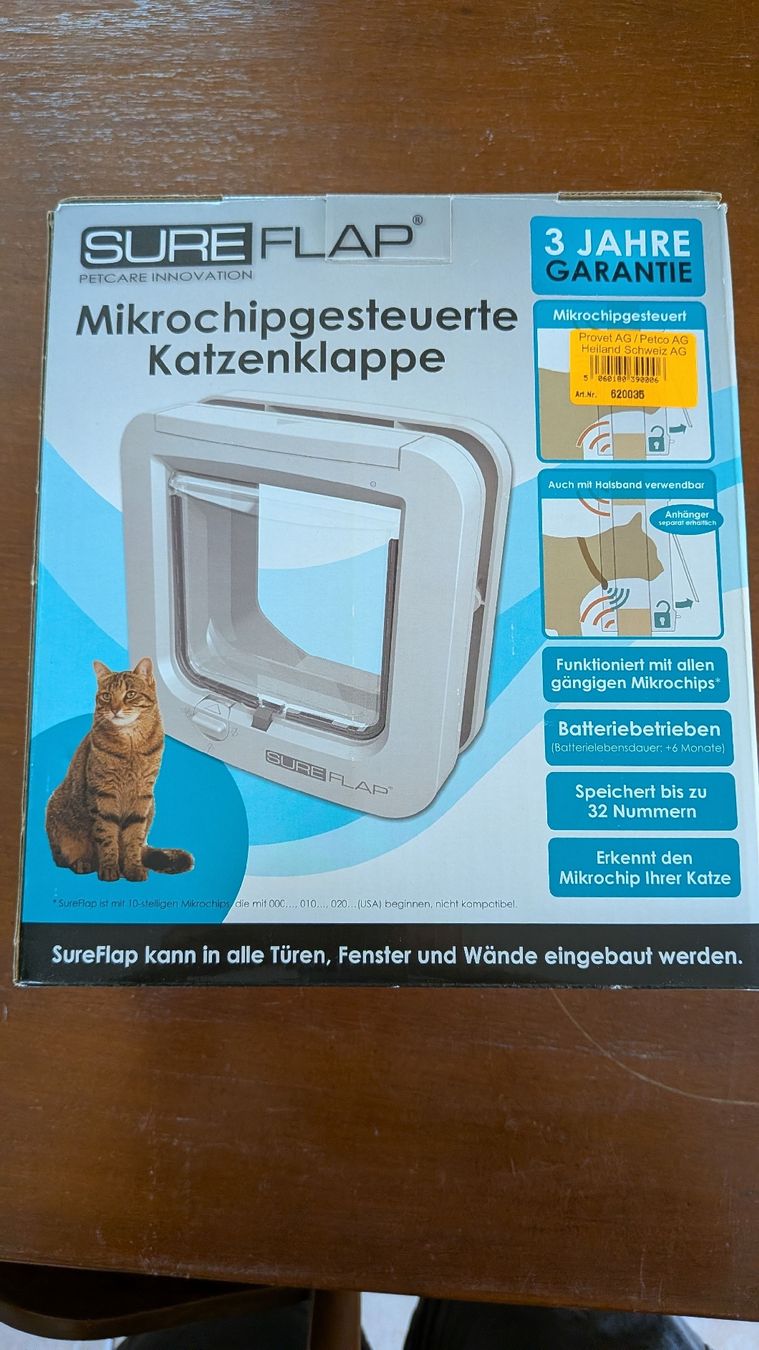 Katzenklappen: SureFlap Mikrochip Katzenklappe neu – Neu (gemäss Beschreibung) aus Bassersdorf von Thg31