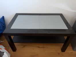 IKEA Lack Couchtisch schwarz mit Lego Platten gebraucht