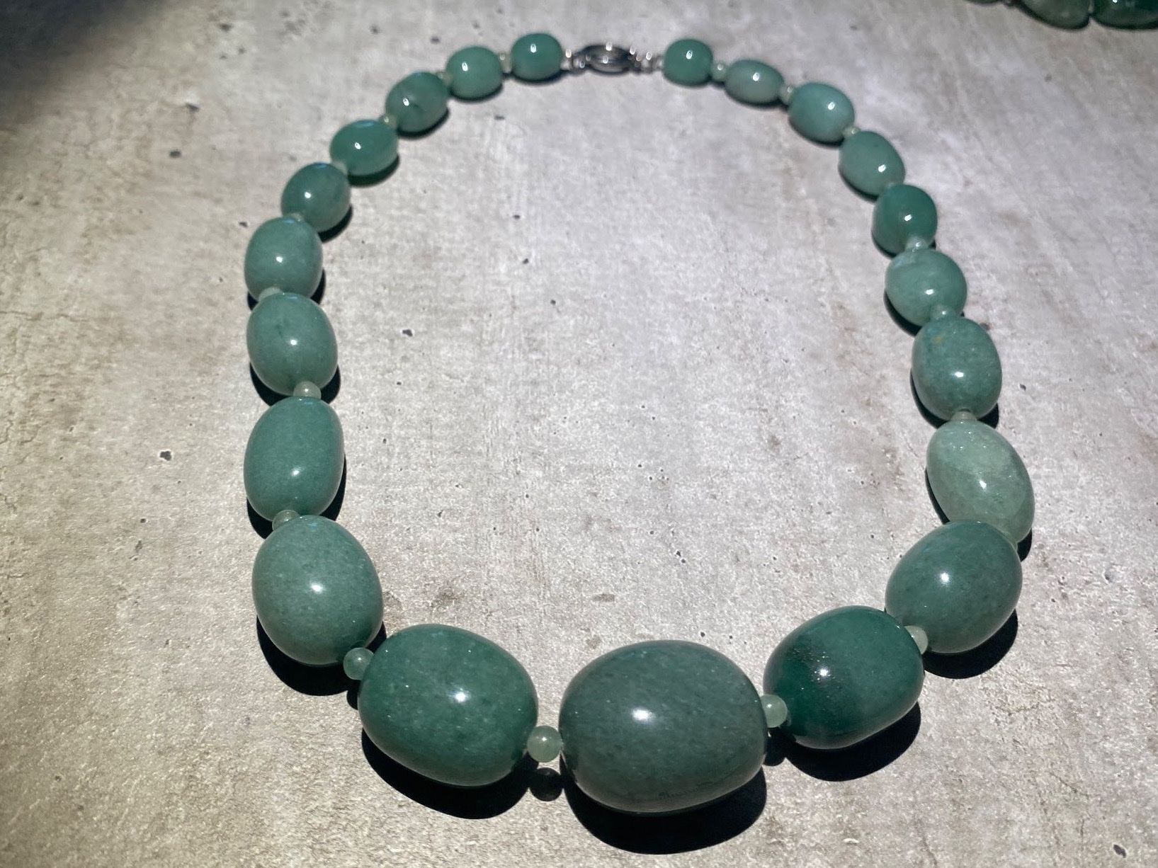 Catenine: Aventurine - natürlich - Edelstein Halskette – Nuovo e nell'imballaggio originale da Laax GR venduto da krippenfiguren-laax 2