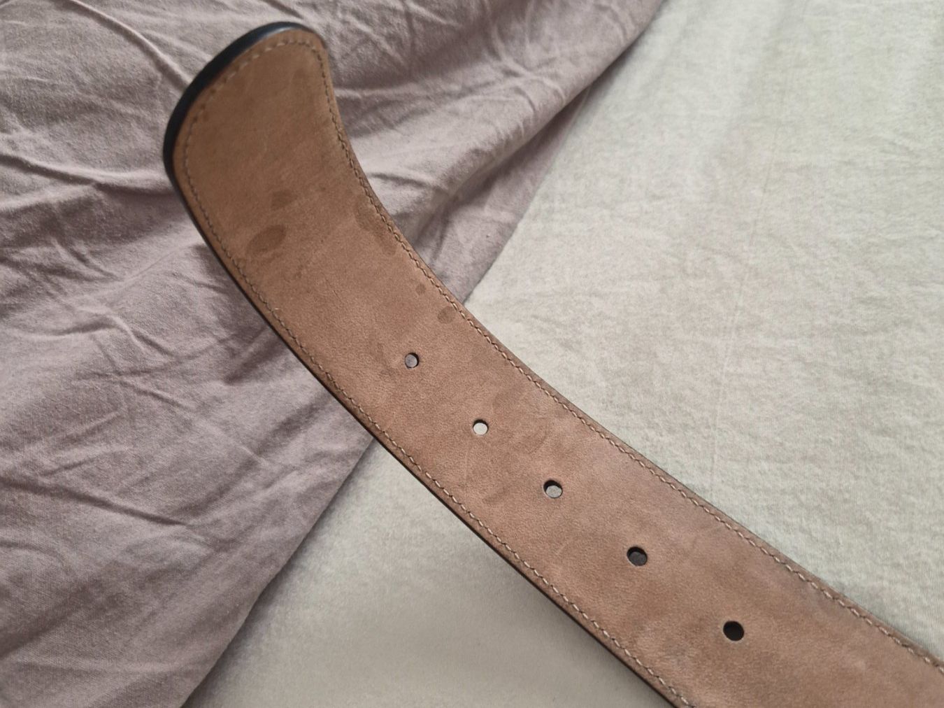 Gucci Gürtel: Gucci Gurt GG Monogram Canvas Leder Silber Grösse 100/40 – Neu (gemäss Beschreibung) aus Bülach von Utopia05 4