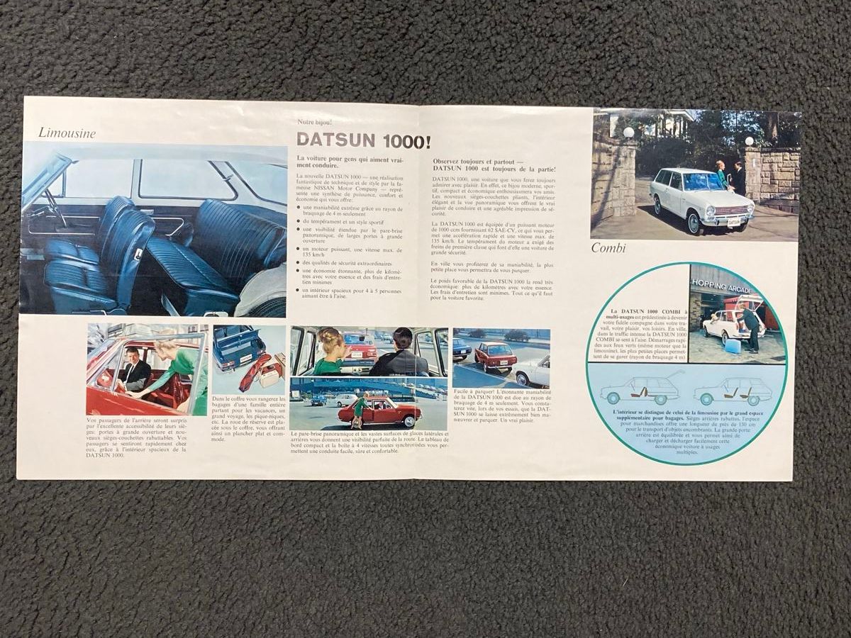 Datsun Dokumente: Prospekte  DATSUN 1000 – Gebraucht aus Kaiseraugst von wombat51 3