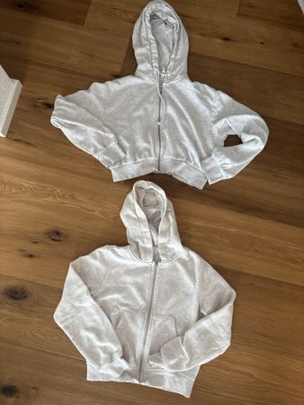 2 H&M Cropped Kapuzenjacke Grösse 146/158