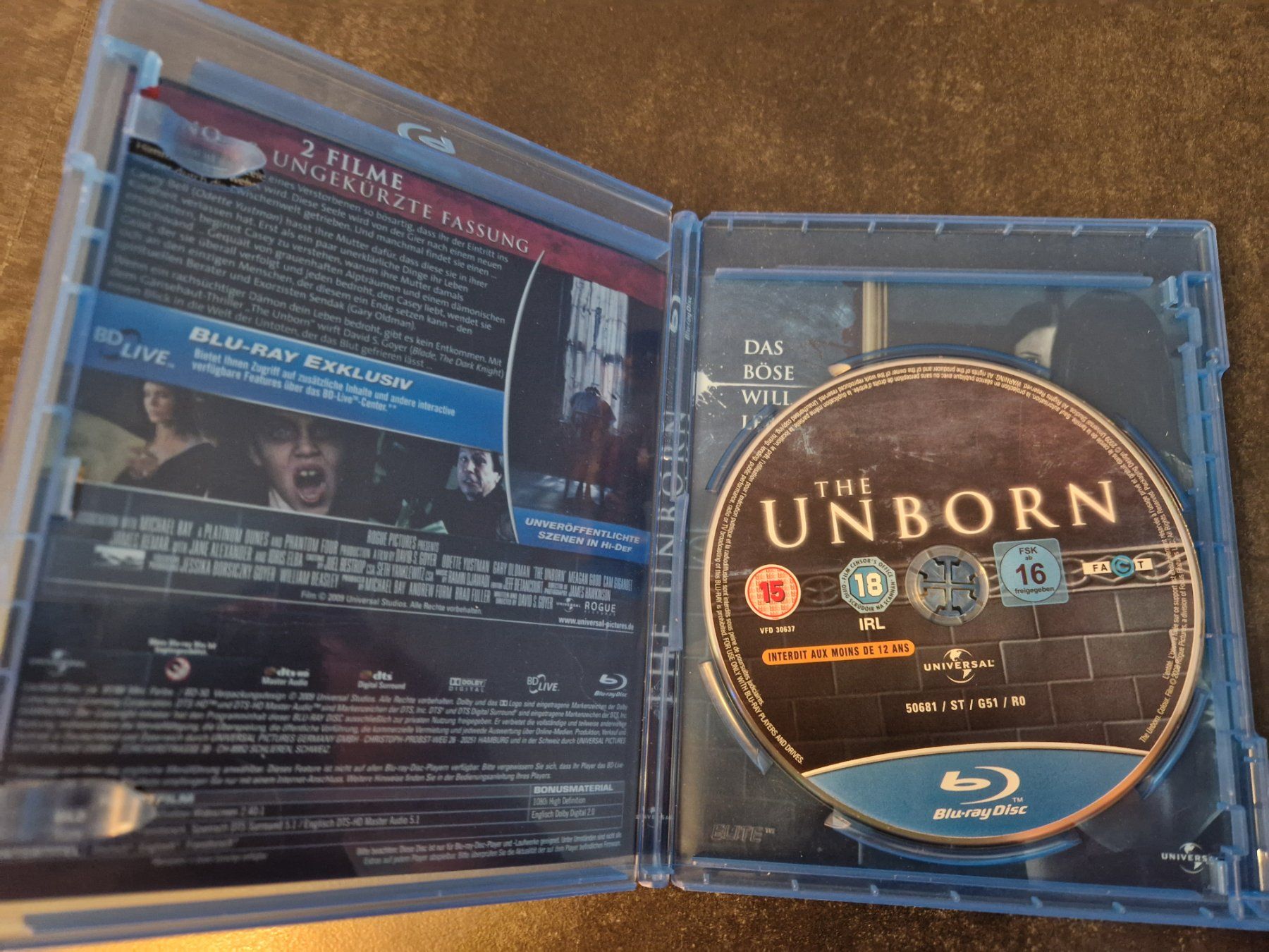 Tutti i DVDs: The Unborn Blu-Ray Topzustand – Usato da Buchs SG venduto da Herc01 1
