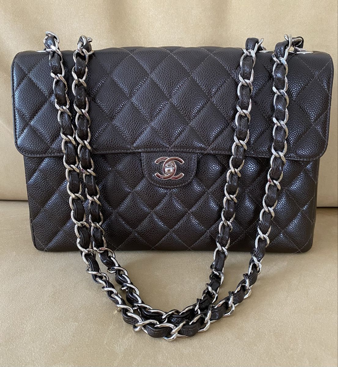 Chanel Borse: Chanel Jumbo vintage single Flap bag – Usato da Matten b. Interl venduto da ulrichh