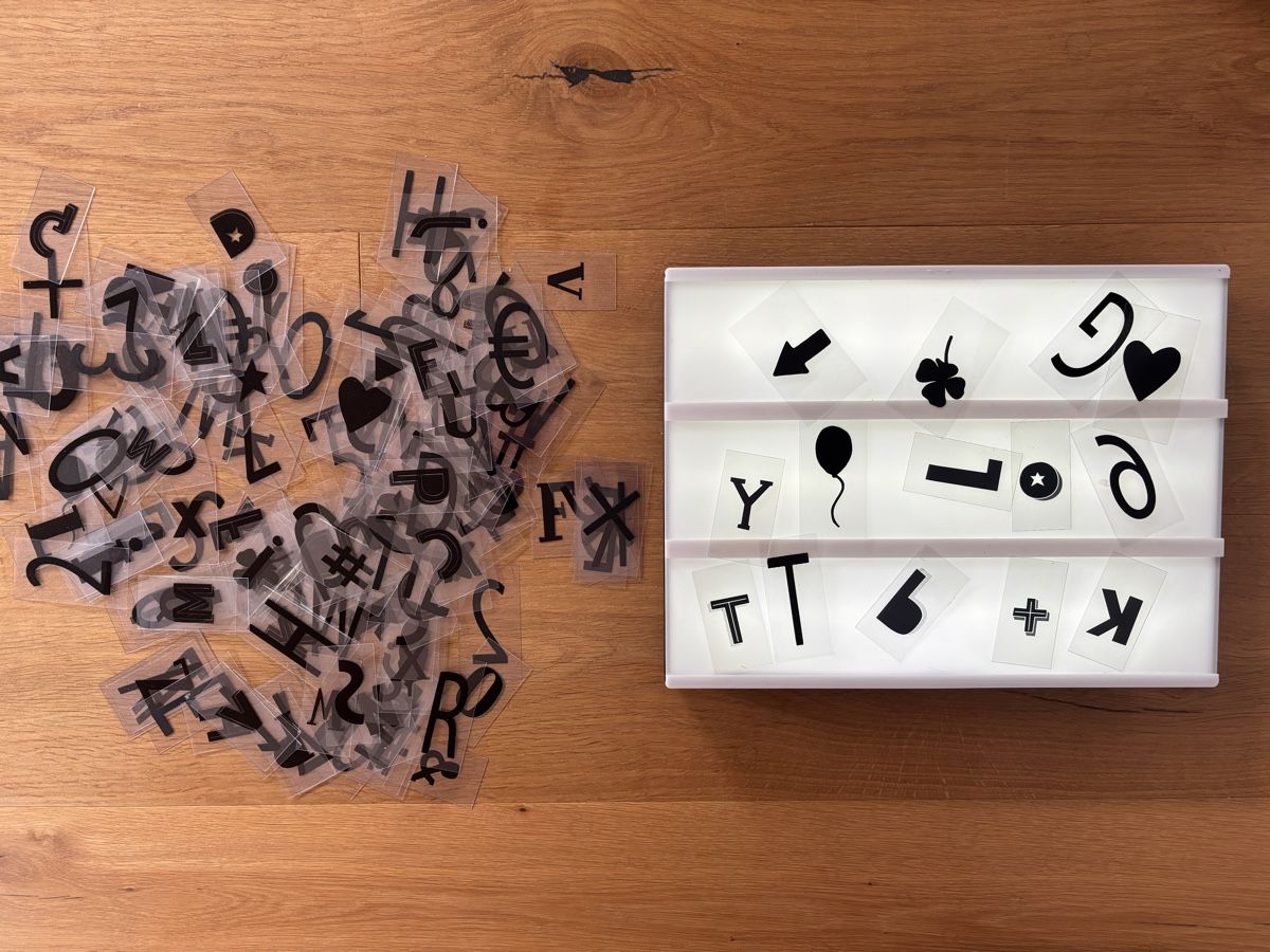 Tutte le decorazioni: Lightbox mit Buchstaben – Nuovo (secondo la descrizione) da Winterthur venduto da sanneagasi